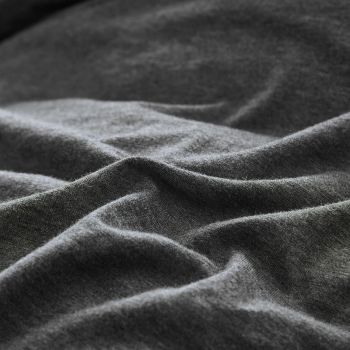 Gioia Casa 100% Jersey Cotton Soft Stretchy Breathable Fitted Sheet - Black Marble - Single Size