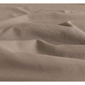 Vintage Washed Microfibre Sheet Set (Truffle, Single)