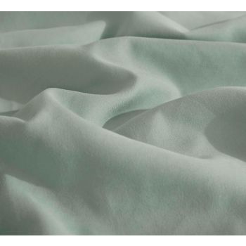 Vintage Washed Microfibre Quilt Cover Set (Sage, Double)