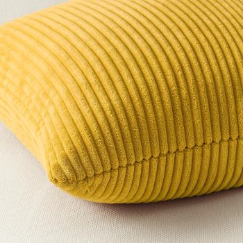 Corduroy Velvet Cushion Covers - Soft Velvet Fabric with Hidden Zipper - Rainbow, 30cm x 50cm (Pack of 4)