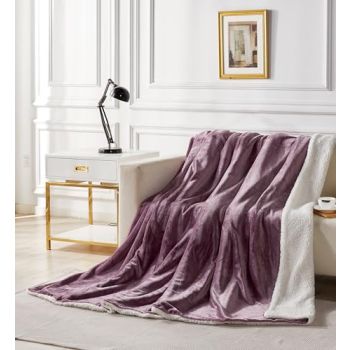 2-in-1 Teddy Sherpa Quilt Cover Set (Mve, Queen)