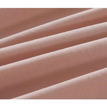 Twin Pack Vintage Washed Microfibre European Pillowcase (Pink, Square)
