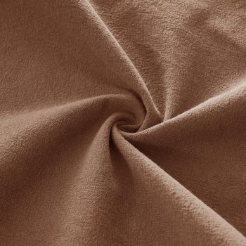 Linen Cushion Covers - 30% Linen 70% Cotton Blend, Soft & Breathable with Hidden Zipper Design - Cocoa Brown, 30cm x 50cm (Twin Pack)