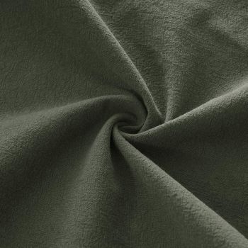 Linen Cushion Covers - 30% Linen 70% Cotton Blend, Soft & Breathable with Hidden Zipper Design - Khaki Green, 30cm x 50cm (Twin Pack)