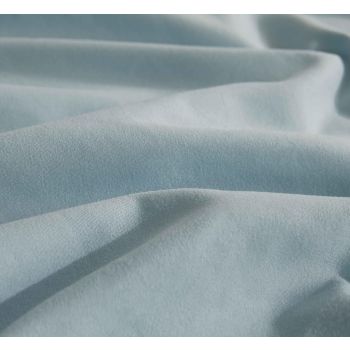 Twin Pack Vintage Washed Microfibre Standard Pillowcase (Blue, Standard)