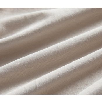 CleverPolly Vintage Washed Microfibre Standard Pillowcases - Set of 2 Luxurious Standard Pillow Covers - Linen