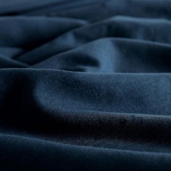 CleverPolly Vintage Washed Microfibre Standard Pillowcases - Set of 2 Luxurious Standard Pillow Covers - Navy