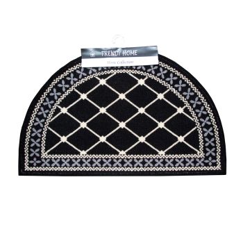 Mason Half Moon Bath Mat Black