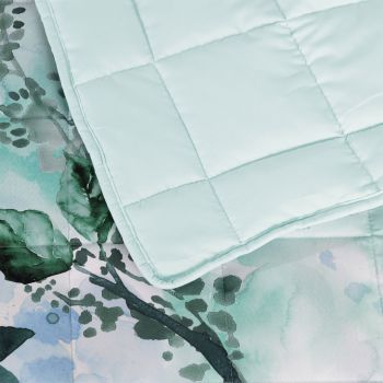 Bianca Woodbury White Botanical Printed Bedspread Set King Single