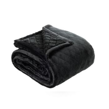 Bianca Mansfield Blanket Charcoal Queen/King