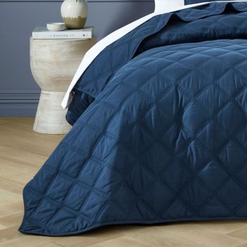 Bianca Barclay Navy Coverlet Set Queen/King