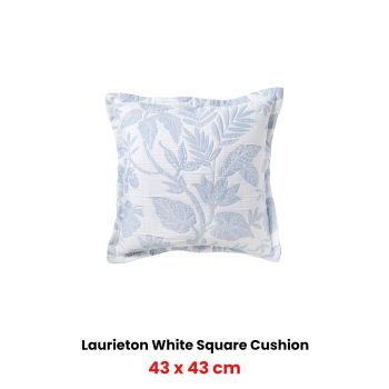 Bianca Laurieton White Coordinate Square Filled Cushion 43 x 43cm