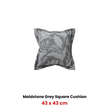 Bianca Maidstone Grey Coordinate Square Filled Cushion 43 x 43cm