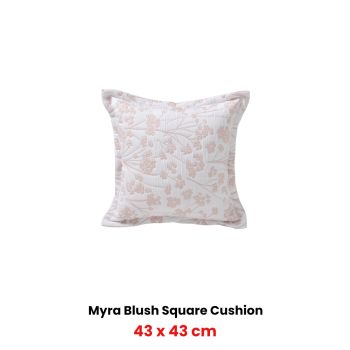 Bianca Myra Blush Coordinate Square Filled Cushion 43 x 43cm