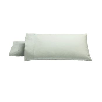 Bianca Pair of Heston Cotton Percale King Pillowcases Silver