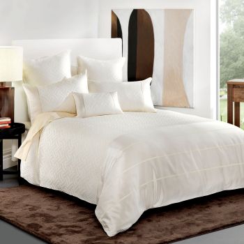 Bianca Balmain Cream Quilt Cover Set Queen