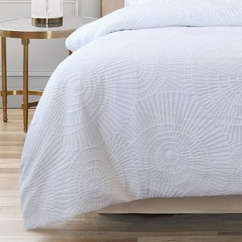 Bianca Byron White Quilt Cover Set Queen