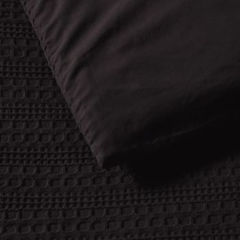 Bianca Kahlani Chocolate Waffle Quilt Cover Set Super King