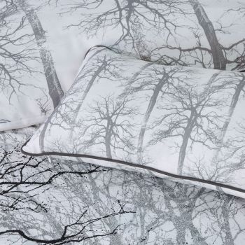 Bianca Myrtleford Grey Cotton Sateen Quilt Cover Set King