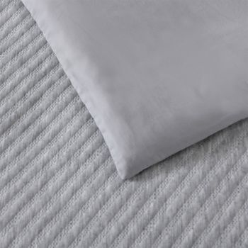 Bianca Pesaro Grey Polyester Cotton Quilt Cover Set King