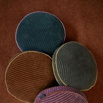 KAAT Amsterdam Perdy Green Round Filled Cushion 40cm Diameter