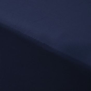 Accessorize 400TC Navy Bamboo Cotton Fitted Sheet 40cm Wall Single