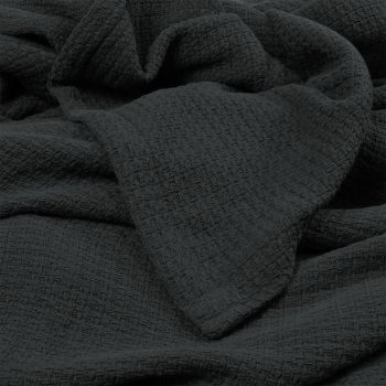 Algodon Sophie Cotton Waffle Blanket Queen 245x240cm Charcoal
