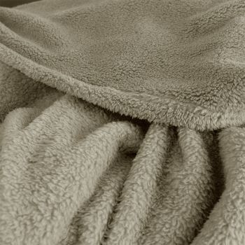Ardor Teddy Natural Ultra Soft Cozy Fleece Blanket Queen