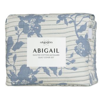 Algodon Abigail Multi Lightly Quilted Cotton Jacquard Quilt Cover Set King