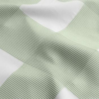 Ardor Ashlea Sage Oversized Waffle Check Quilt Cover Set King