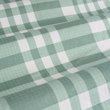 Ardor Ronan Green Plaid Jacquard Quilt Cover Set King
