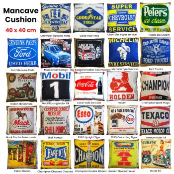 Australian Mancave Retro Cushion Chevrolet Genuine Parts 40 x 40 cm