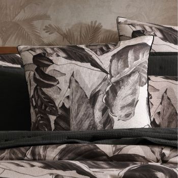 Logan & Mason Elio Black 250TC 100% Cotton Sateen Quilt Cover Set Super King