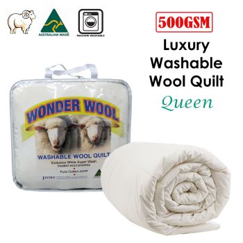 500GSM Washable Wool Quilt Queen