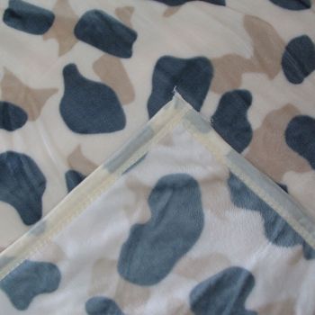 Animal Skin Pattern Soft Flannel Plush Single Size Blanket / Large Throw Rug 150 x 200cm Jaguar