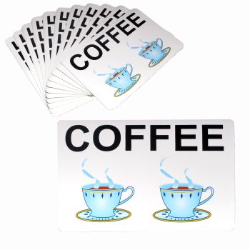 Set of 12 PVC Easy Care Placemats - Coffee