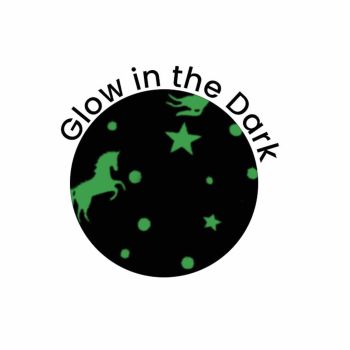 Grey Unicorn Glow in the Dark Throw Blanket 125x152 cm