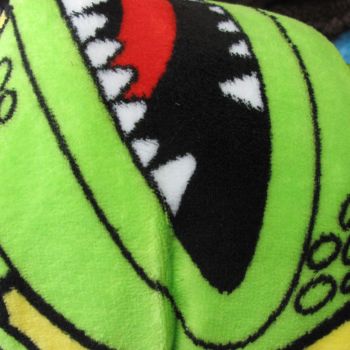 Snuggle Coral Fleece Throw with Sherpa Reverse 127 x 152 cm Flytrap Yellow