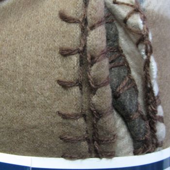 Budget 165gsm Printed Checkered Soft Polar Fleece Throw 127 x 152 cm Brown