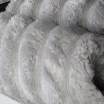 Harper Supremely Soft Fleece Extra Large Throw / Single Sized Blanket 200 x 150 cm Silver