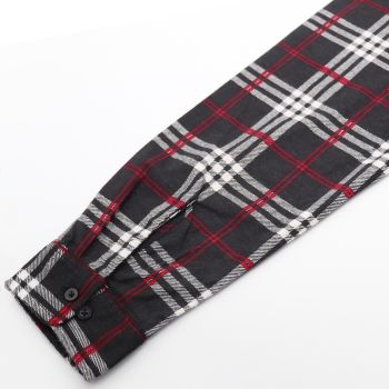 Men's 100% Cotton Flannelette Shirt Long Sleeve Plaid Check Flannel w Pockets, Shadow Glen Plaid, 3XL
