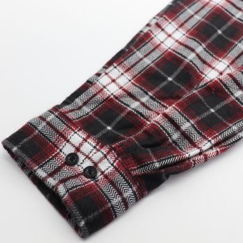 Men's 100% Cotton Flannelette Shirt Long Sleeve Plaid Check Flannel w Pockets, Vintage Ash Plaid, XL