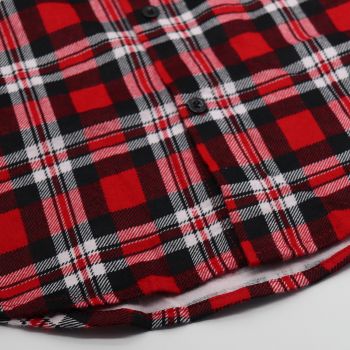Men's 100% Cotton Flannelette Shirt Long Sleeve Plaid Check Flannel w Pockets, Crimson Knight Plaid, XL