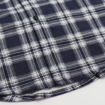 Men's 100% Cotton Flannelette Shirt Long Sleeve Plaid Check Flannel w Pockets, Midnight Navy Plaid, S