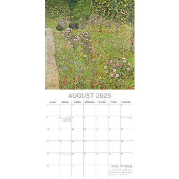 Klimt - 2025 Square Wall Calendar Arts Landscapes 16 Months Premium Planner Gift