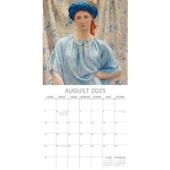 Pre-Raphaelites - 2025 Square Wall Calendar Arts 16 Months Premium Planner Gift