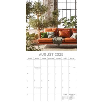 House Plants - 2025 Square Wall Calendar Floral 16 Months Premium Planner Gift