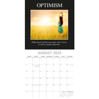Demotivation - 2025 Square Wall Calendar 16 Months Premium Planner New Year Gift