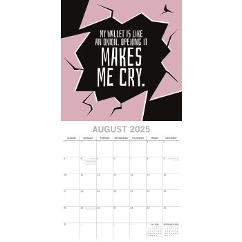Life The Struggle is Real 2025 Square Wall Calendar 16 Months Planner New Gift