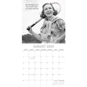 Witty One Liners - 2025 Square Wall Calendar 16 Months Premium Planner New Year
